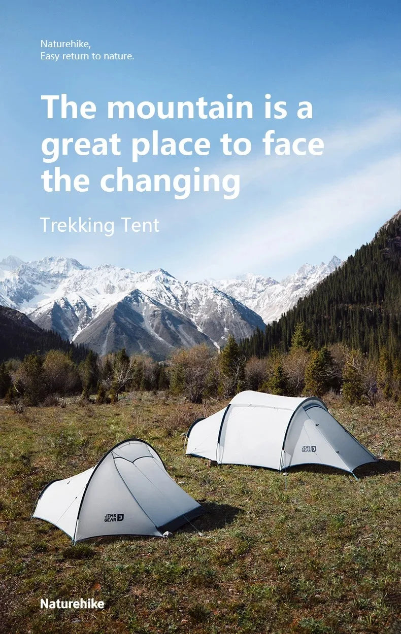 Naturehike Tunnel 1 2 Person Camping Tent Outdoor Tent For Camping Biking Hiking Muntaineering Waterproof 15D Nylon Material