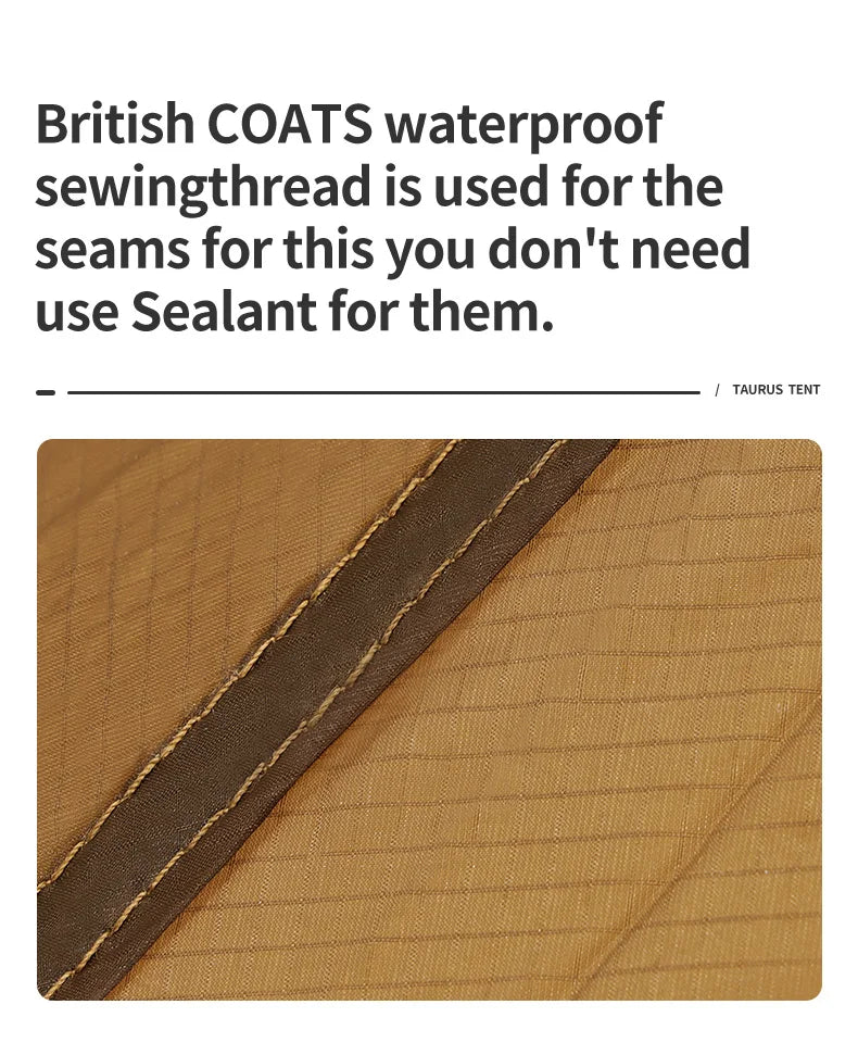 Thous Winds Taurus 1 People Camping Tent Ultralight Hiking Tent Backpack Outdoor Cot Tent 15D Nylon Ripstop Both Side Silicon