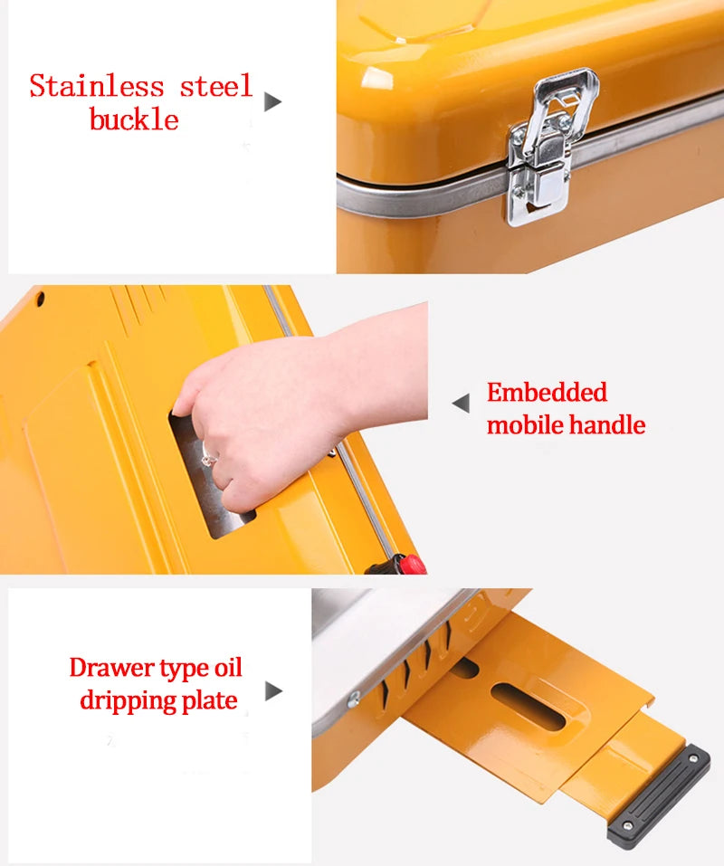 Home Outdoor Barbecue Grill Outdoor Portable Barbecue Stove Smokeless Small Barbecue Grill Gas Stove Small Barbecue Stove BBQ