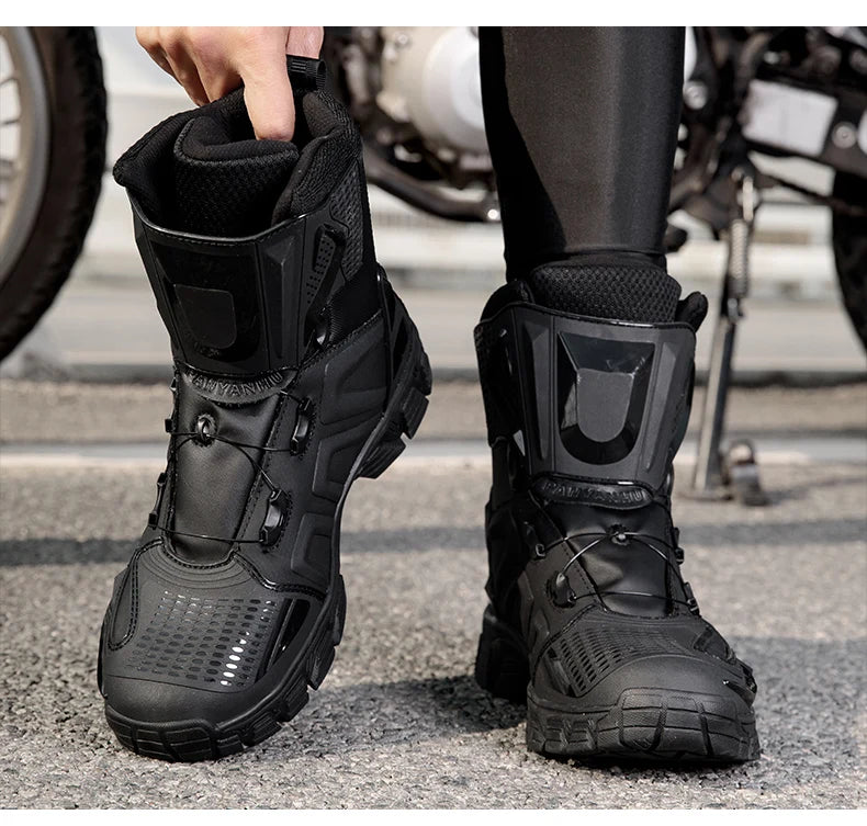 New Motorbike Boots Anti-slip Waterproof  Motorcycle Boots Wear-resistant Biker Protection Equipment Anti-fall Motocross Boot