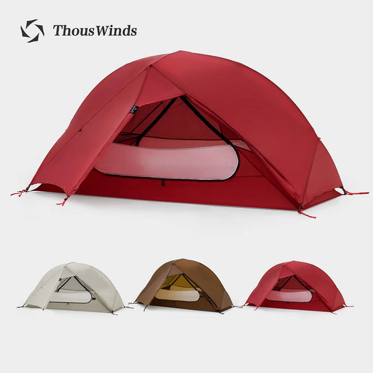 Thous Winds SGR 1-Person Backpacking Tent, 3-Season Ultralight Hiking Tent, 15D Nylon Ripstop Both Side Silicon Camping Tent