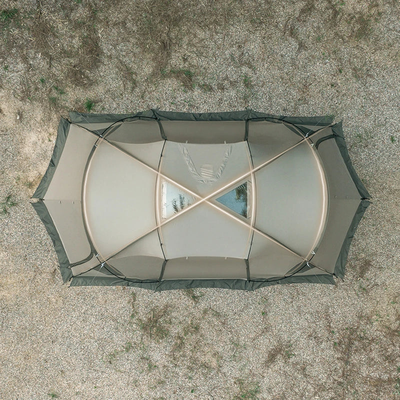 Naturehike Shandi 2.0 Tunnel Dome Tent for 4 Person Family Outdoor Camping Double Layers Waterproof 30D polyester Hiking Tents