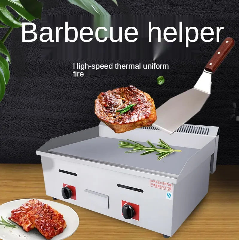 Commercial Flat Top Gas Griddles Stainless Steel Flat Plate Gas Grill Griddle BBQ Griddle Gas Grill for Sale