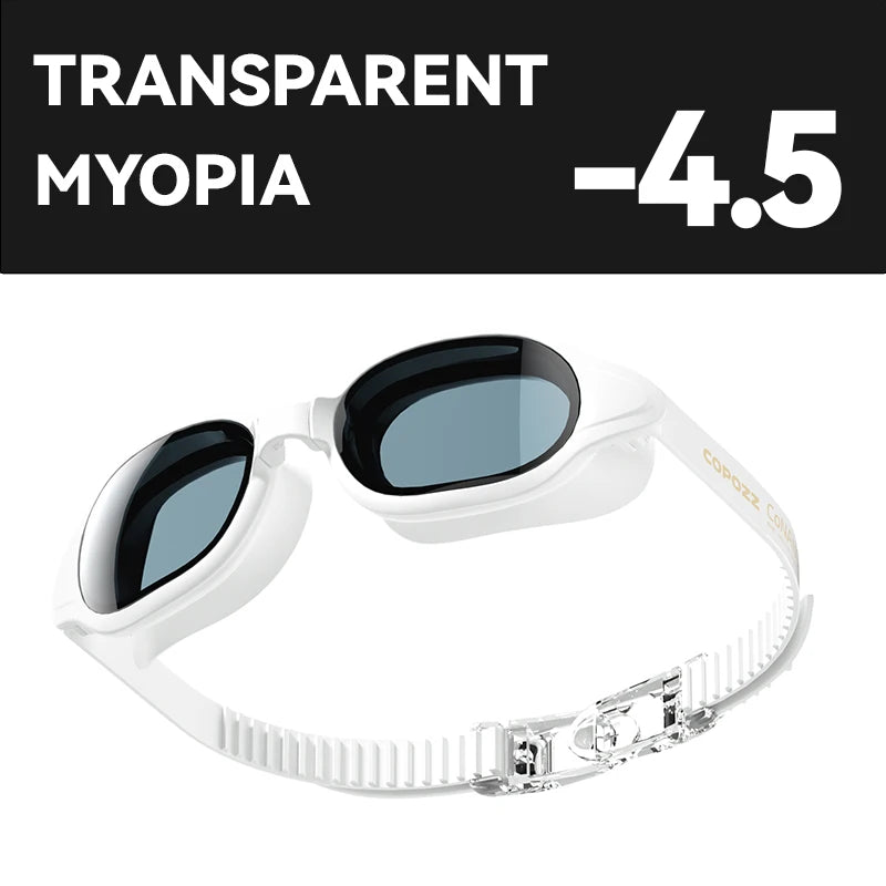 COPOZZ Myopia Swimming Goggles Male Female Adult Swim Goggle CoNANO Imported Anti Fog Pool Swimming Glasses Eyewear -1.5 to -7