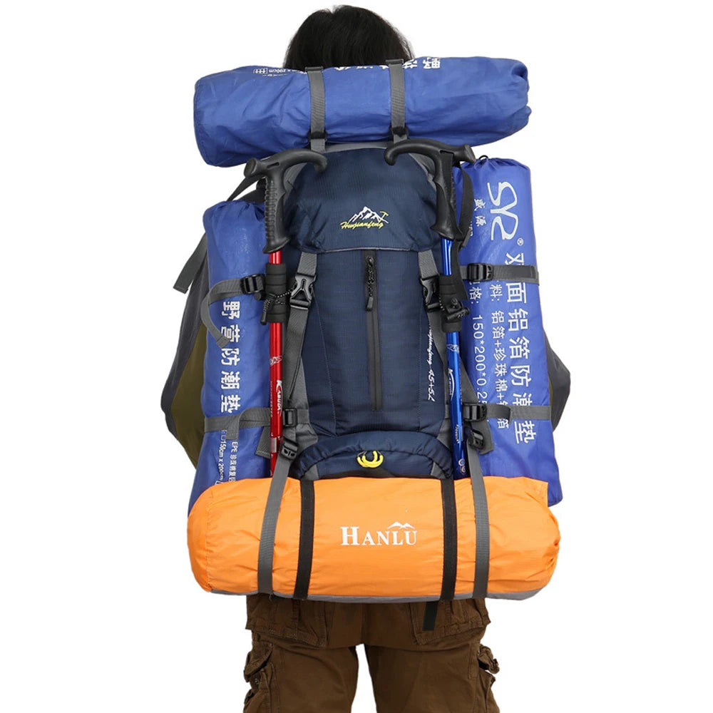 50L Hiking Backpack Men Women, Large Backpack Packs, Waterproof Camping Backpacks Bag, Camping Essentials for Trekking Travel