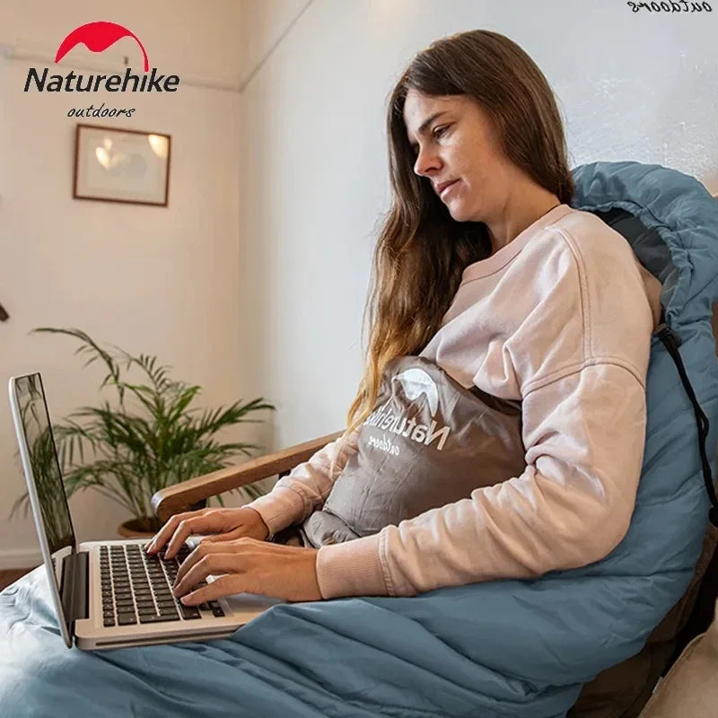 Naturehike Sleeping Bag Hollow Cotton Quilt Ultralight Winter Envelope Sleeping Bag for Adult Outdoor Camping Travel Lightweight