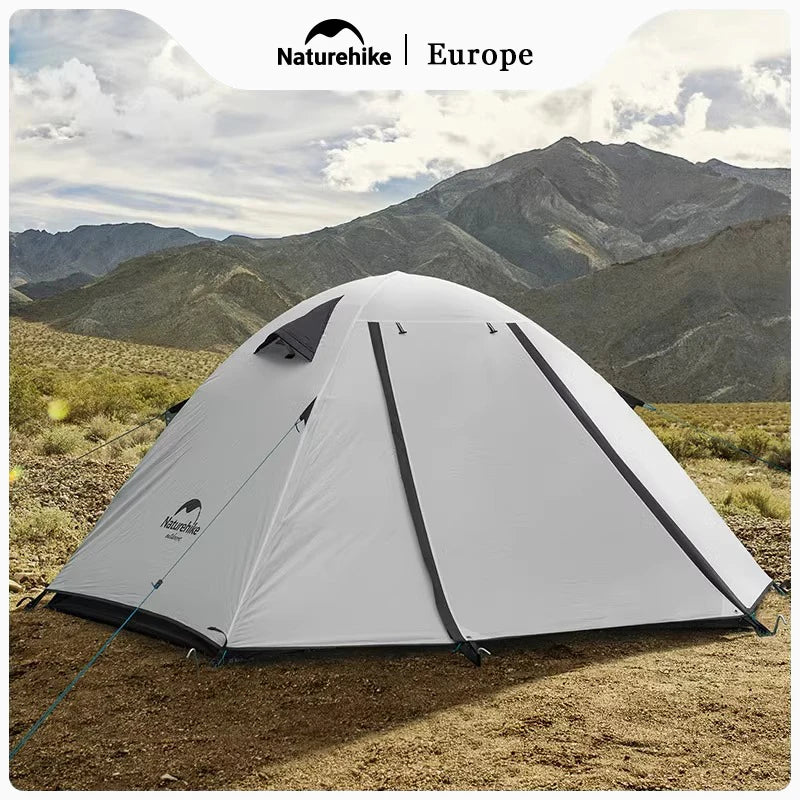 Naturehike Ultralight Tent 3-4 Person Waterproof Camping hiking tent Outdoor Double Layer Hiking Fishing Tourist Beach Tents