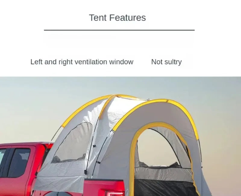 Portable Rainproof Camping Tent, Folding Fishing Tail Tent, Car Pickup Truck Tent