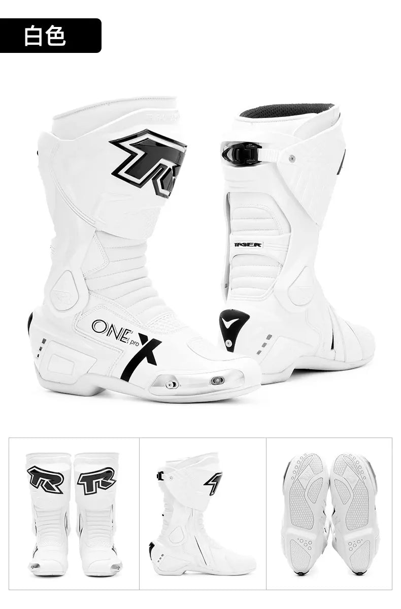 Motocross Off-Road Rally Professional Boots Motorcycle long Boots Safety Riding Protection Shoes Motorbike Rider Biker Shoes