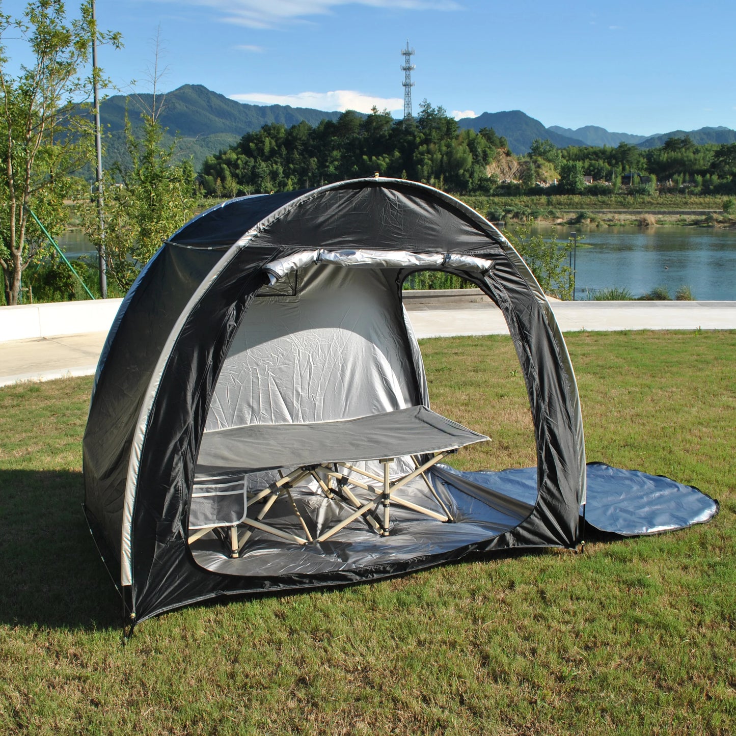 CZX-827 Advanced Bike Tent Bike Storage Shed tent,4 bikes storage tent,4 bikes tent,2 doors bigger cot bed tent,motorcycle tent