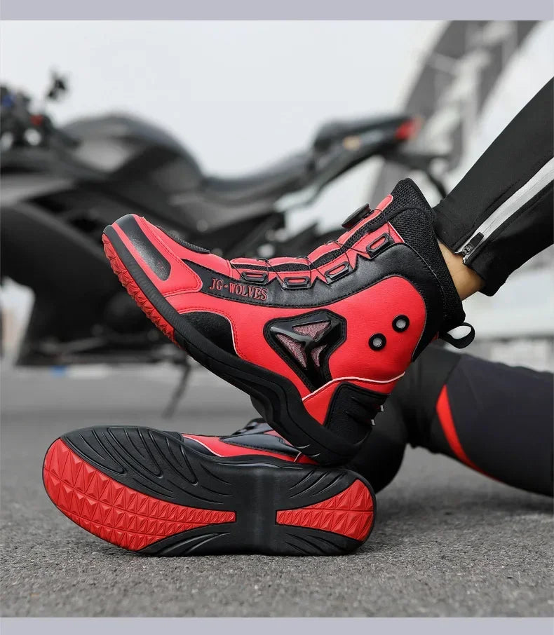 Riding Tribe  Motorcycle Boots Men Motocross Botas Moto Motorboats Shoes Motorbike Racing Career Bicycle Speed Boots