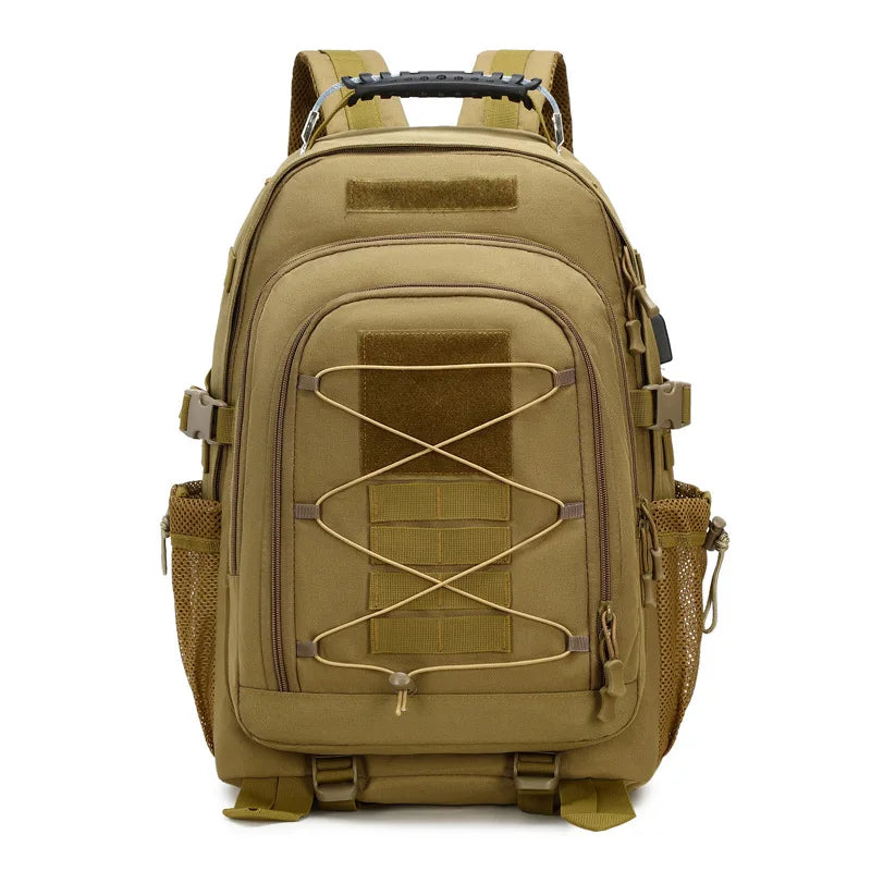 Tactical Outdoor Sports Backpack Large Capacity Anti Splash Wear resistant Travel Camping Mountaineering Bag Hiking Bag