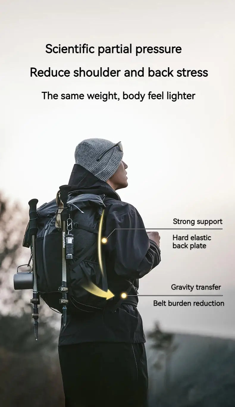 Naturehike 30+5L Ultralight Backpack Waterproof Camping Outdoor Climbing Hiking Sport Mountaineering Shoulder Men Women Bags