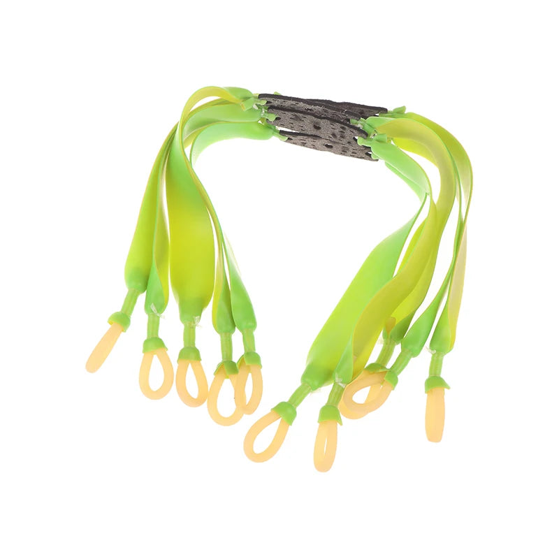 5Pcs Slingshot Band Group Elastic Flat Bands Trolling Fishing Shooting Fish Rubber Band Outdoor Catapult Hunting Accessories