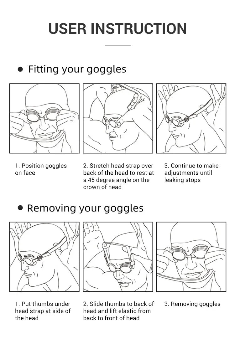 Professional Kids Swimming Goggles Cartoon Frame Anti-UV Children HD Lenses Pool Glasses Eyewear Anti Fog Adjustable Head Strap