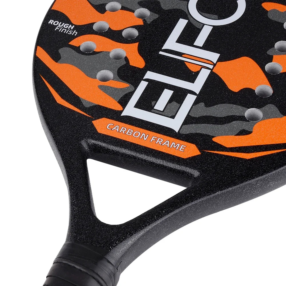 New 18K 12K 3K Full Carbon and Glass Fiber Beach Tennis Racket Matte Face Tennis Racquet
