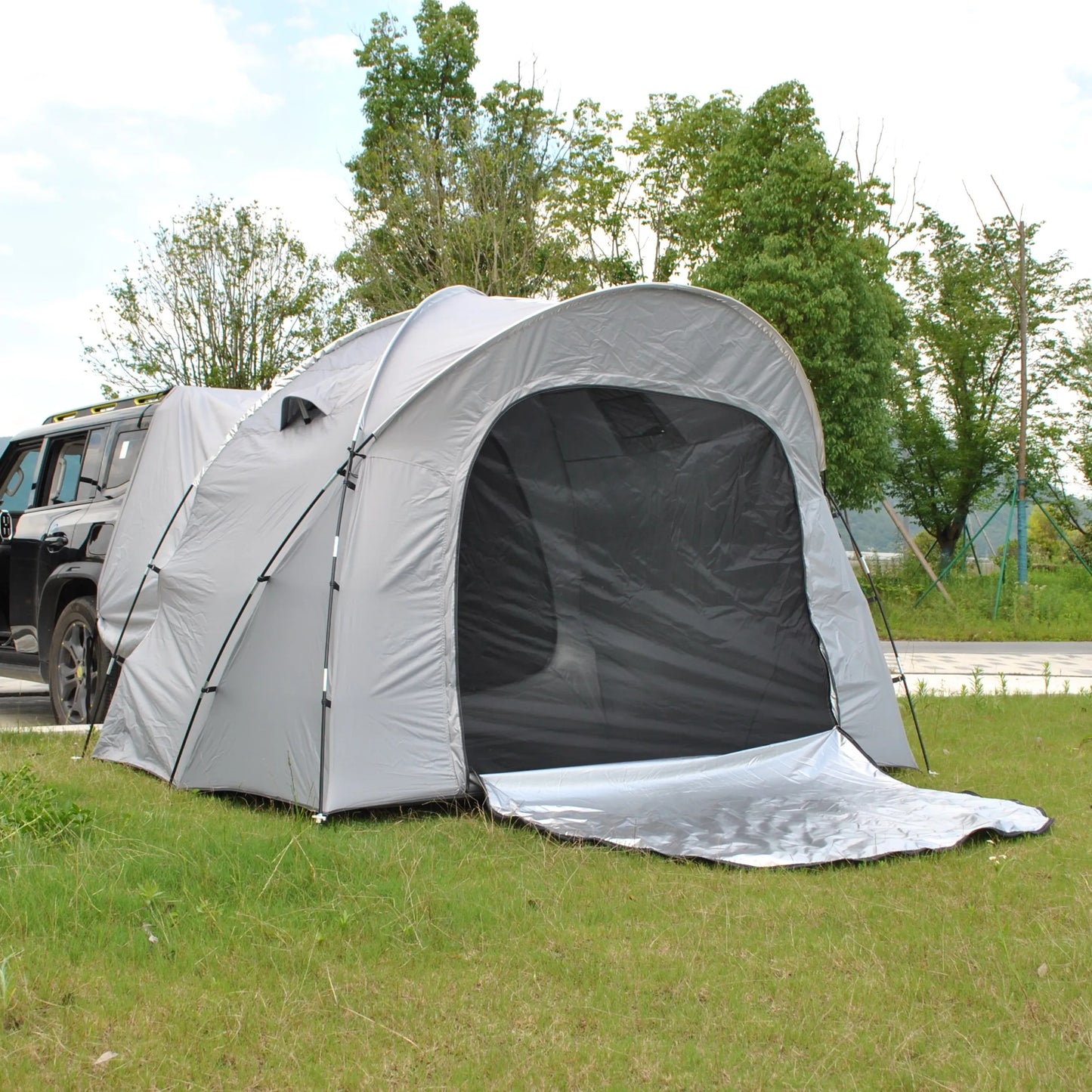 6 Person SUV Tent for Camping Double Layer PU3000mm Waterproof UPF 50+ UV Protection Electric Vehicle Car Tent Multi-use
