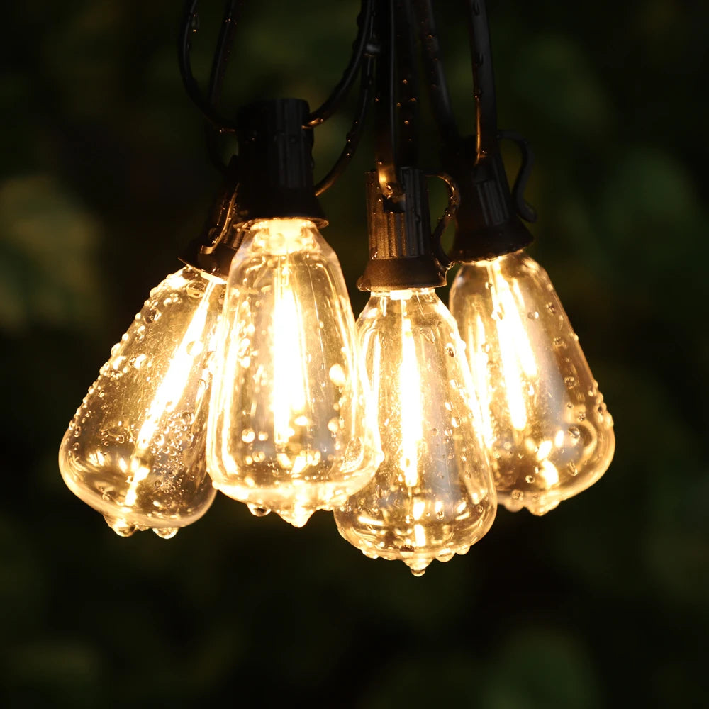 ST38 Solar String Light Outdoor Garland Led Waterproof  Shatterproof Solar String Lights for Outside Camping Yard Party Decor