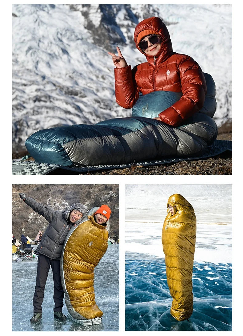 Black Ice Z-series 800FP Outdoor Camping Sleeping Bag Ultralight Coldproof Mummy Goose Down Tent Thickness Sleeping Bag