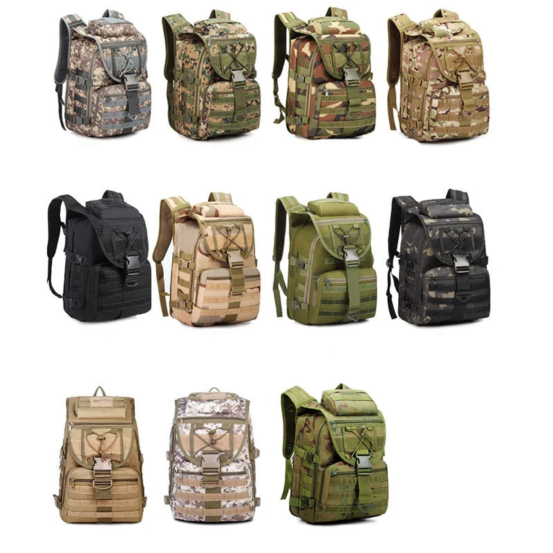 40L Tactical Backpack Men X7 Assault Molle System Bag Camping Hiking Traveling Backpack Outdoor Sports Bags