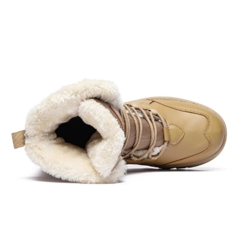 Winter High Top Outdoor Couple Hiking Boots Anti-fall Motocross Rider Boots BootPlus Size Mens Motorcycle Shoes