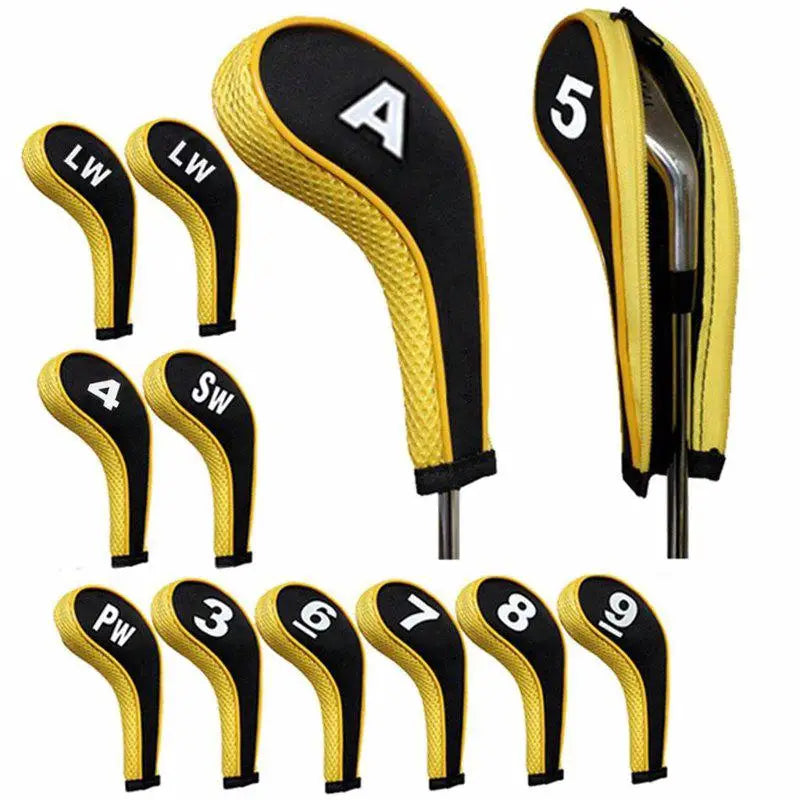 12piece Protective Cover Set Of 12 For Golf Club Head Irons Golf Supplies Accessories Golf Training