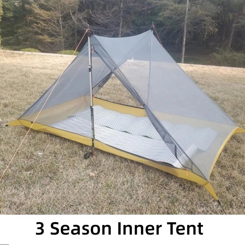 Hikeburger Yuanxing 2P Outdoor Camping Ultralight Tent Tarp Type A Pyramid Double Silicon 20D Nylon Cloth Waterproof Canopy Tent