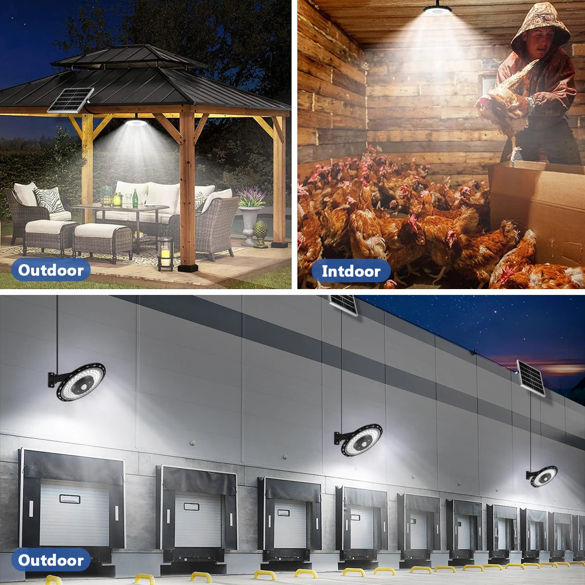 Solar Lights Indoor Outdoor 5 Modes Motion Sensor Solar Shed Light with Remote IP65 Waterproof for Barn Gazebo Yard Garage