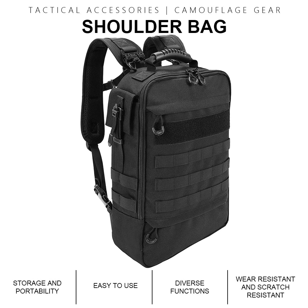 SINAIRSOFT Tactical Backpack Army Molle Work Bag Rucksack Daypack For Travelling Hiking Hunting Outdoor Sports