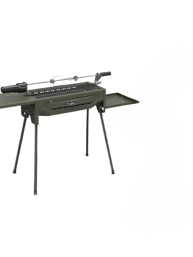 *Outdoor BBQ Grill Portable Household Charcoal Folding BBQ Shelf Non-Smoking Camping BBQ Stove