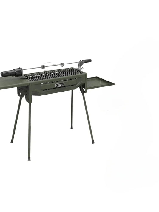 *Outdoor BBQ Grill Portable Household Charcoal Folding BBQ Shelf Non-Smoking Camping BBQ Stove