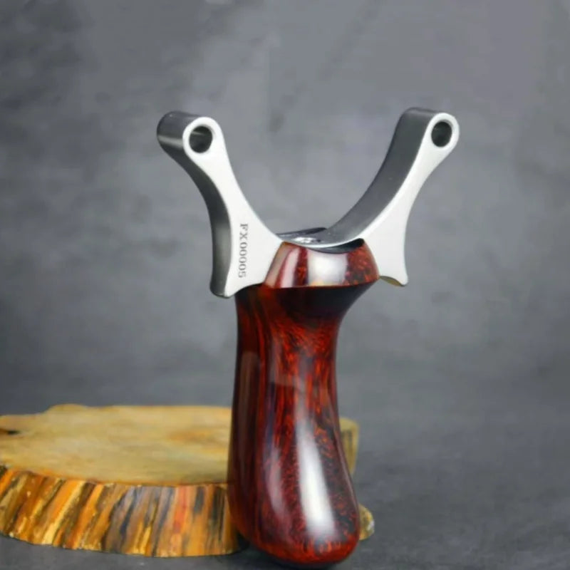 Stainless Steel Slingshot Bow Portable Catapult Bow Shot Slingshot for Game Hunting Enthusiasts Adults Competition Practical