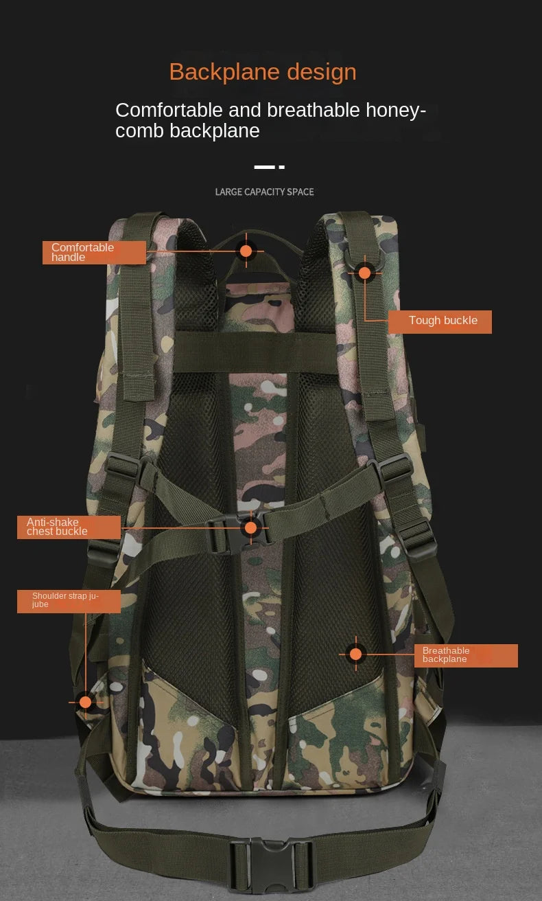 Tactical Camouflage Backpack Molle Hunting Backpacks Waterproof Camping Hiking Hunting Trekking Climbing Outdoor Bags Rucksack