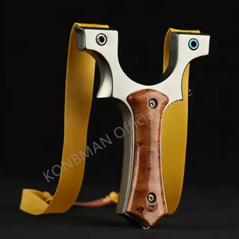 Outdoor Hunting High-power Shooting Metal Slingshot Professional Catapult High-precision Hunting Slingshot Shooting Target