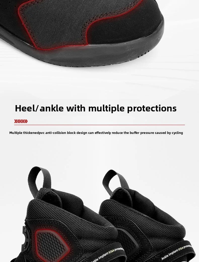 Motorcycle Shoes for Men, MTB Cycling Shoes, Winter Hiking High-Cut Boots, Tenis Masculino, Road Bicycle Sneaker，Casual Shoes