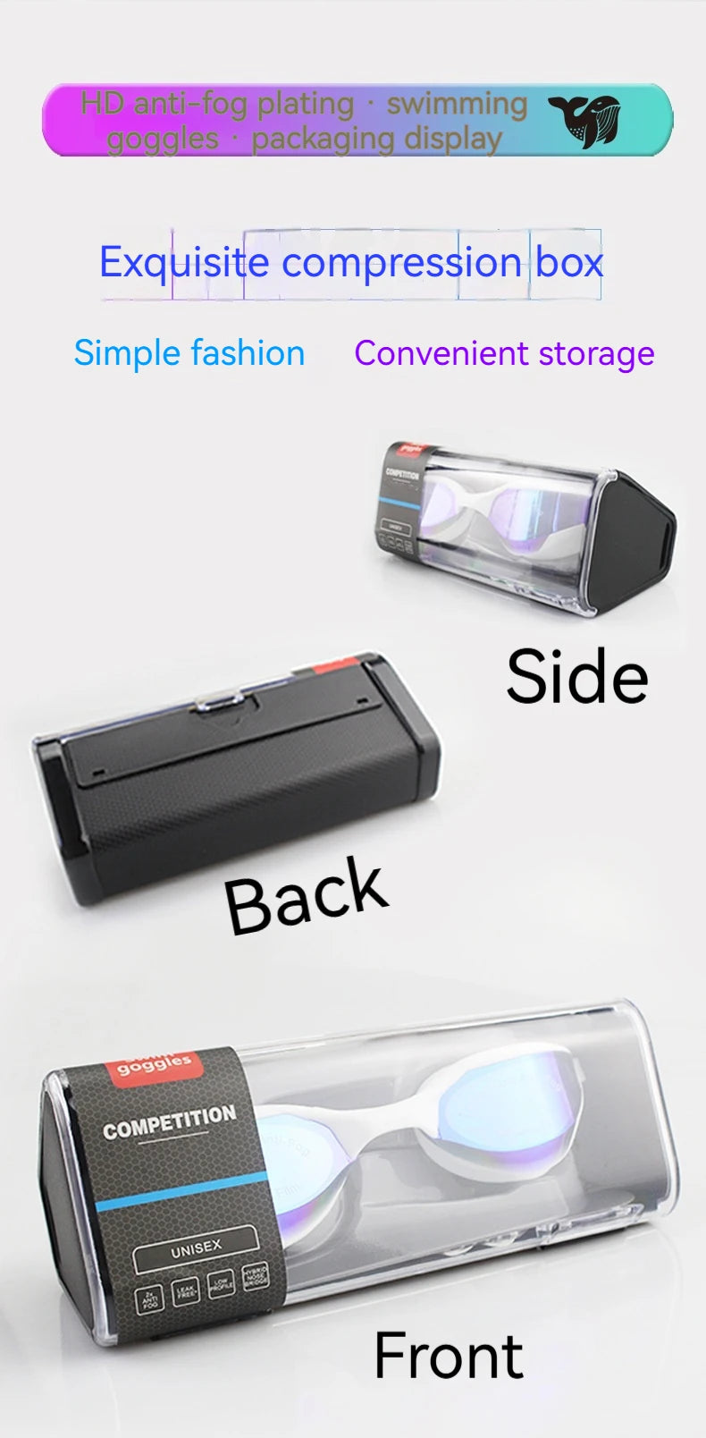 High-end Comfort Racing Color-Plated Swimming Goggles Adult Universal Waterproof and Anti-fog Pool Swimming Diving Goggles