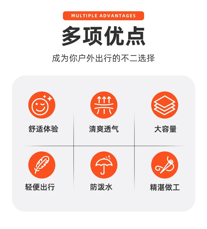 30L Water-Resistant Hiking Backpack for Men Women Breathable Back System Lightweight Daypack for Camping Trekking Outdoor Travel