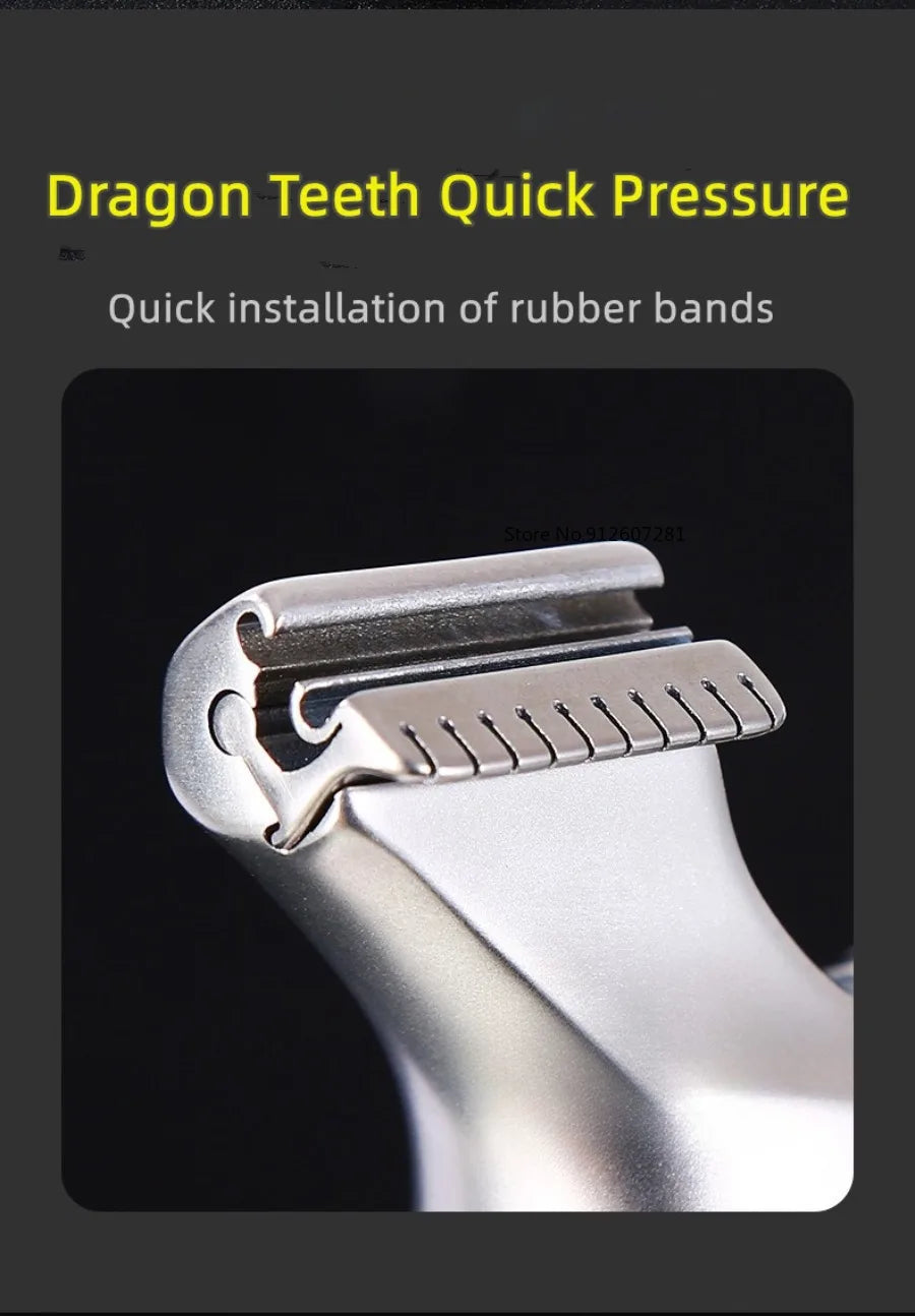 Professional Hunting Slingshot Powerful 630ultra Hard Stainless Steel Catapult with Flat Rubber Band Outdoor Shooting Sling Shot