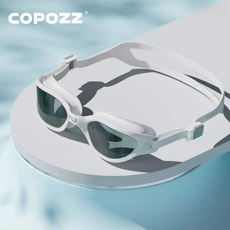 Copozz Swimming Goggles Waterproof VISTEX Anti Fog Mirrored Adjustable Silicone Swim Glasses Professional Swim Equipment Eyewear