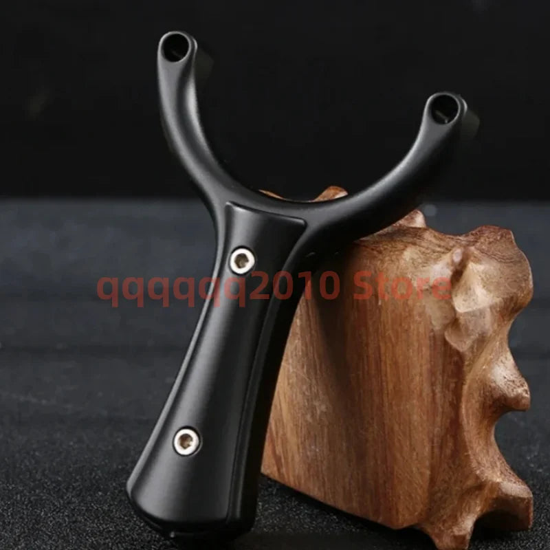 Aviation aluminum Slingshot Flat Rubber Strap Catapult Hunting Slingshot Outdoor Shooting Sports Fishing Accessories Tool