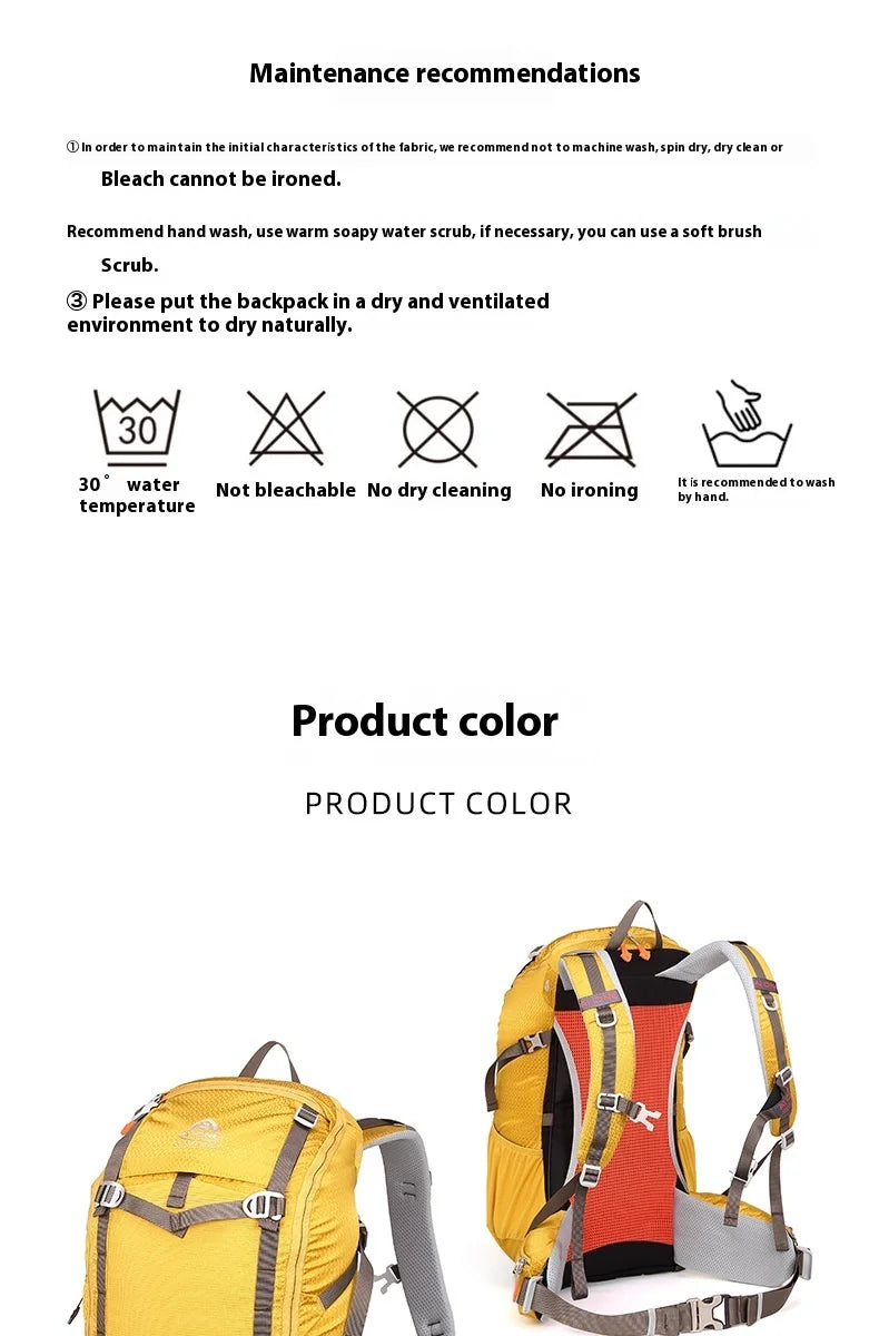 Aione 40L Outdoor Hiking Backpack for Men Sports Climbing Bag Camping Mountaineering Bag Travel Trekking Motorcycle Rucksack