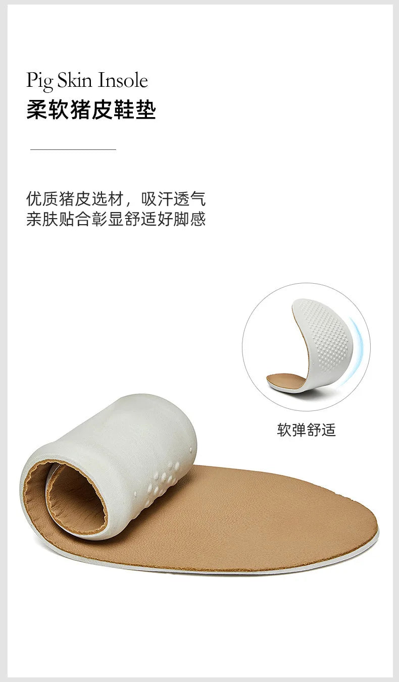 Brown Leather Motorcycle Boots Mens Round Head High Top Motorbike Boots Quality Moto Riding Shoes Thick Soled Summer Winter