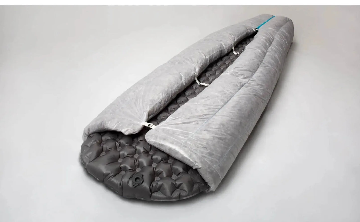 AEGISMAX Wind Hard Tiny Goose Down Sleeping Bag, Ultralight Wearable Quilt for Outdoor Camping, Hiking, Backpacking, Gray,800FP