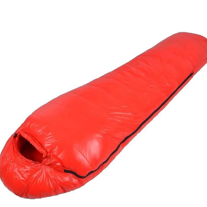 customer special shot, outdoor adult light mummy down sleeping bag, cold-proof duck down sleeping bag, manufacturer wholesale