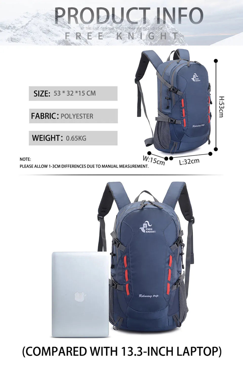 1Pcs Outdoor Sport Bag LOCAL LION 40L Backpacks Travel Bag Men Waterproof Rucksack Backpack