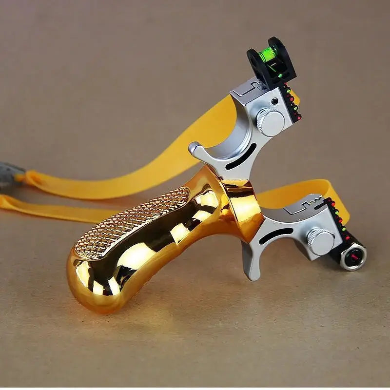 Powerful Slingshot with Laser Spirit Level Fast Press Bow Catapult Precision Infrared Outdoor Sports Hunting Shooting Sling Shot