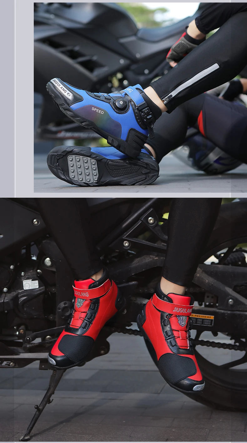 New Motorcycle riding shoes Motorcycle cross-country short boots Racing shoes Motorcycle cross-country shoes