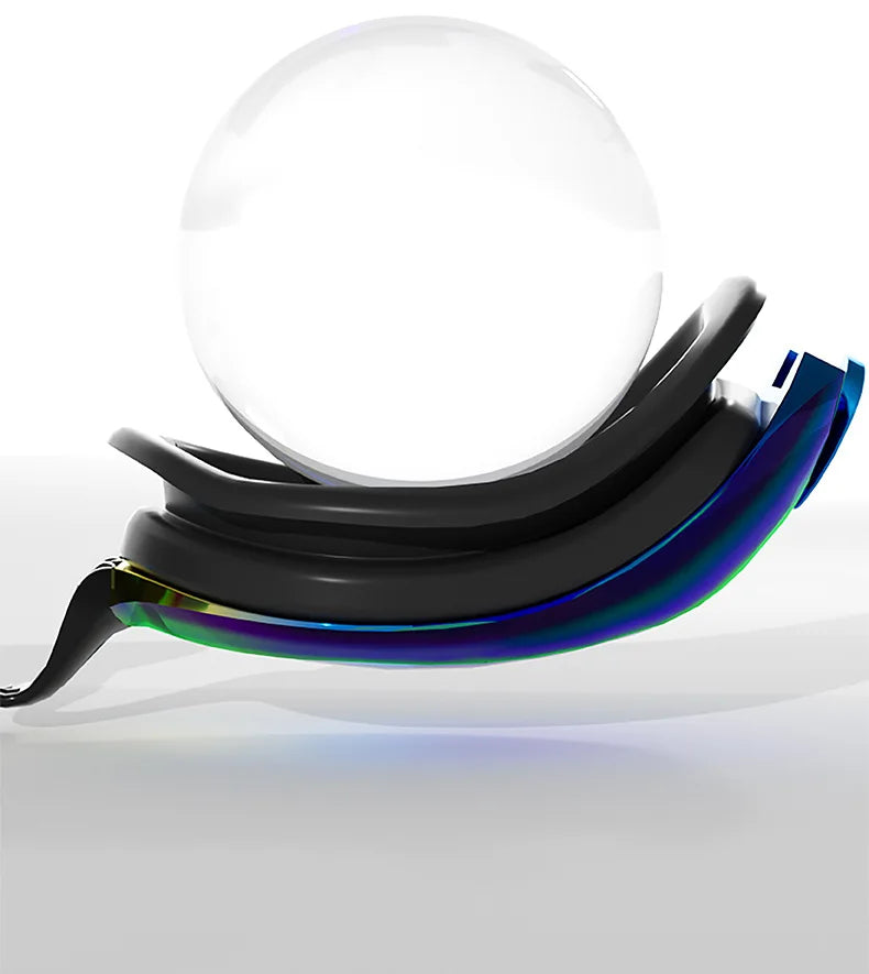 Professional Swimming Goggles with Earplugs Adult Anti-fog UV Protection Lens Men Women Waterproof Adjustable Silicone Glasses