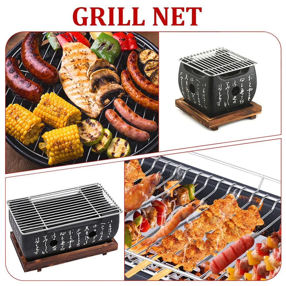 Portable Japanese BBQ Grill Korean Carbon Furnace Charcoal Grill Barbecue Stove Cooking Oven Household Outdoor Barbecue Tool