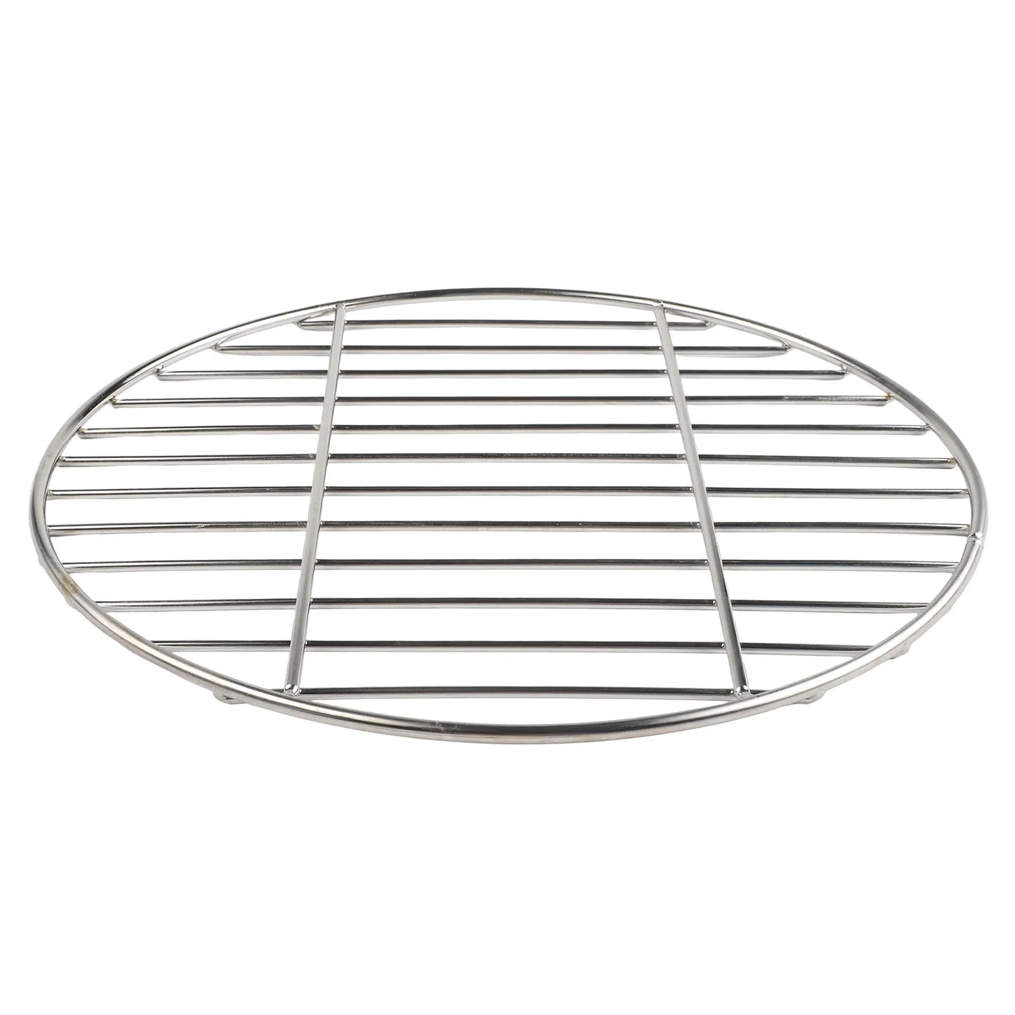 Stainless Steel Round Grid Net 30cm/35cm/40cm Barbecue Net Picnic Baking Tray BBQ Grid Grill For Outdoor Camping Supplies